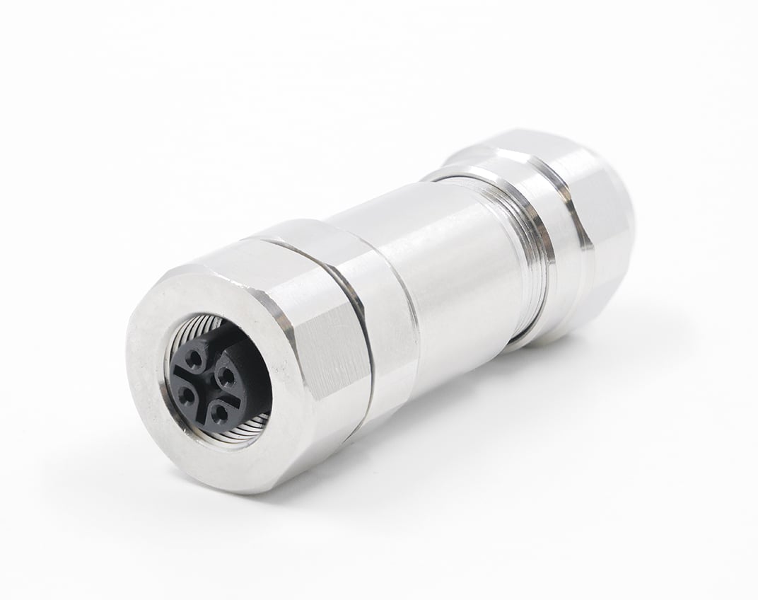 Chem-Gard® Extreme Duty Stainless Steel M12 DC Micro Quick-Connex™